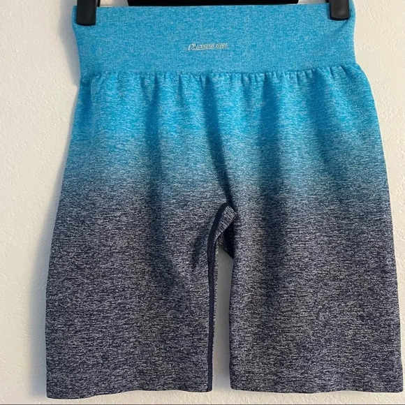 Running Girl ombre blue biker shorts - Picture 15 of 16